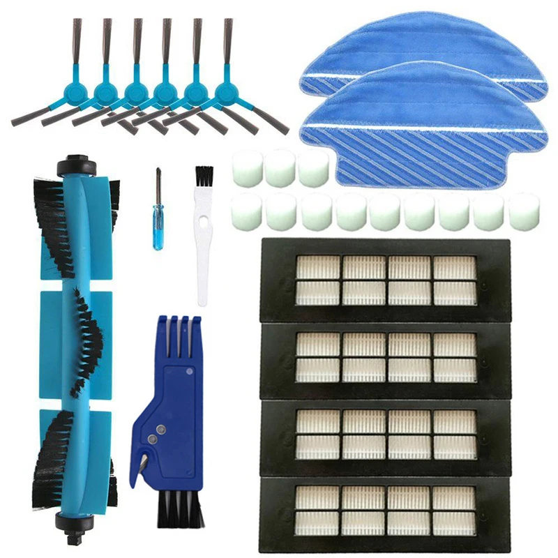 

Robot Vacuum Cleaner Accessory Brushes Filters 28pcs/Set For Conga 3090 Series original equipment parts