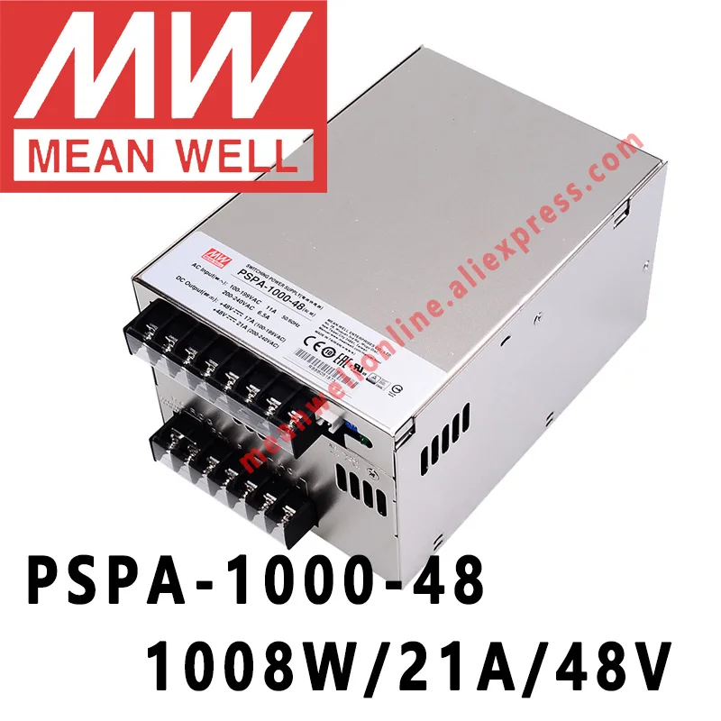 Mean Well PSPA 1000 48 meanwell 48VDC/21A/1008W with PFC and Parallel