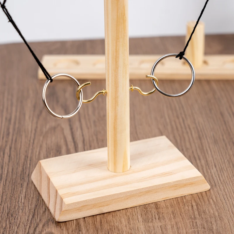 Adult Table Games Wooden Ring Toss Game Drinking Game Toy Toss Hook Board Montessori Toys For Children Adults Party Brain Game 5