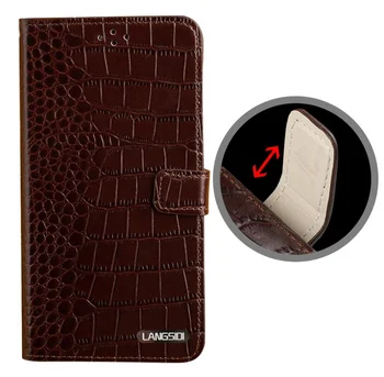 

New Luxo Textura Crocodilo Bracket Telefone móvel Case For samsung galaxy A50 A70 A40 A20 Note 8 9 10 S8 S9 S10 plus phone Cover