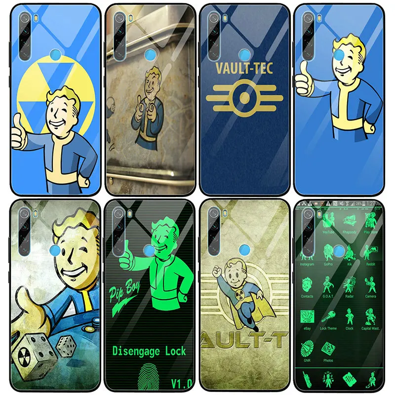 Чехол из закаленного стекла Fallout Vegas Pip Phonecases VELD Boy для Fundas Xiaomi Mi Redmi Note 4 4X 5 5A 6 7 7A 8 8A 9