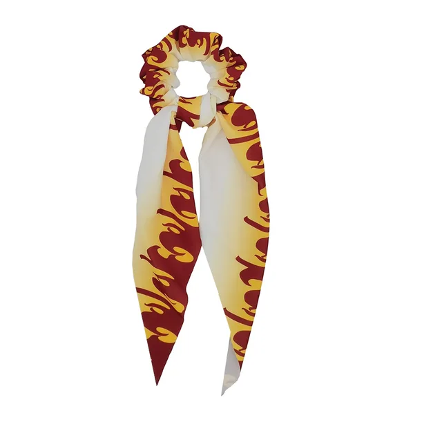 Anime Demon Slayer Cosplay Hair Ring Ribbon Nezuko Zenitsu Tanjirou Fashion Scrunchies Hair Accessories Girl Costume Props lianyu