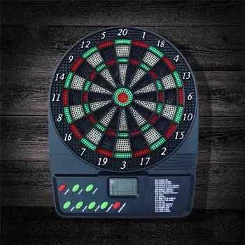 

Powered Dartboards Soft Tip Dart Board with HD LCD Display and 3 Plastic Tip Darts Electronic Dartboard Battery
