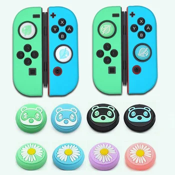 

Animal Crossing Girl Flower Leaf Thumb Stick Grip Cap Joystick Cover For Nintendo Switch Lite Joy-Con Controller Thumbstick Case