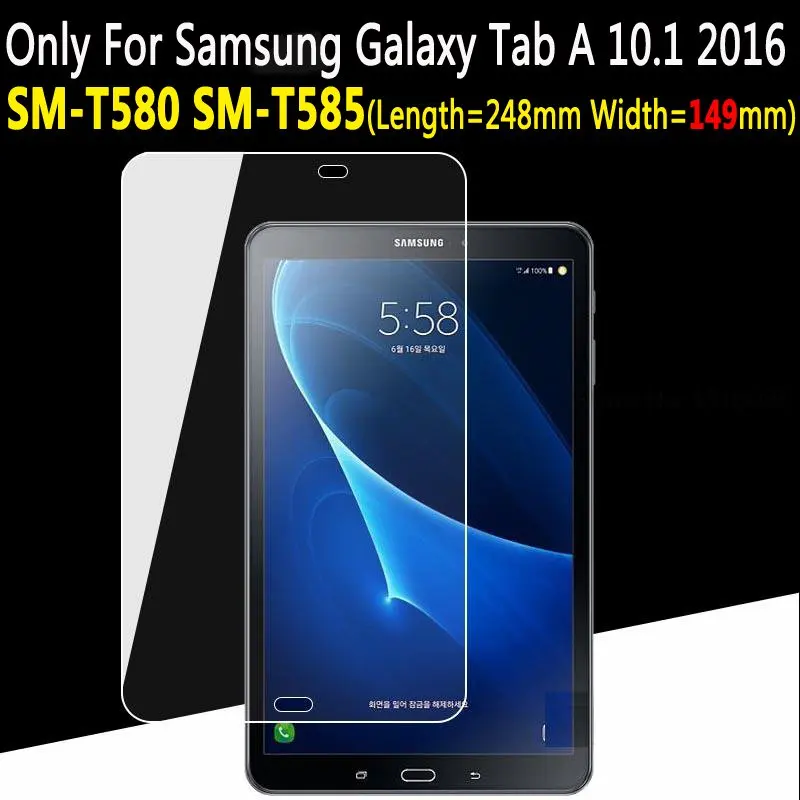 Защита экрана для samsung Galaxy Tab A6 10,1 t585 закаленное стекло для Galaxy Tab A 10,1 SM-T580 SM-T585 Защитная пленка для SM-t587 - Цвет: For SM T580