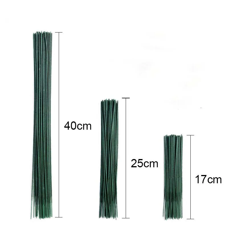 17/40cm50pcs пластиковый цветочный горшок с длинным стволом искусственные цветочные бутоны аксессуары Цветочная веточка магазин свадебные украшения своими руками