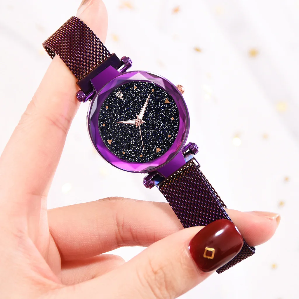 Роскошные элегантные женские часы женские часы Звездное небо магнитные водонепроницаемые женские наручные часы Relogio Feminino Reloj Mujer