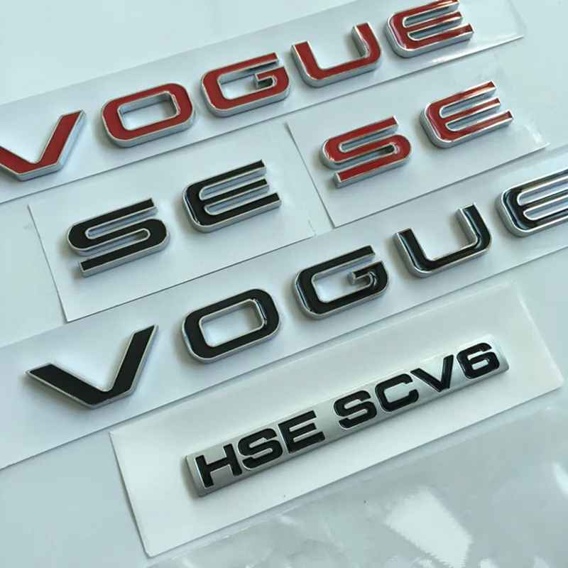 L SDV8 SCV6 Эмблема письмо бар для Range Rover VOGUE VOGUESE Расширенный Executive Edition автомобиля боковой край эмблема на багажник Стайлинг наклейка