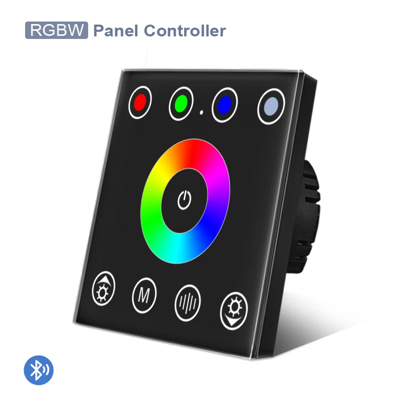 Single/RGB/RGBW LED Touch Panel Dimmer Controller Wall Switch for Strip Lights 