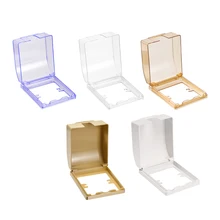 Uxcell 1/2 шт защита от атмосферных воздействий для внутреннего использования s 98x110x43 мм синий/прозрачный/белый/золотой/рыжеватый