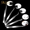 5 Pieces Set Eyelash Tweezer Bright Tweezers Lashes Extension Tweezer Stainless Steel Lash Clip Anti-static Eye Lash Tool Quewel 2