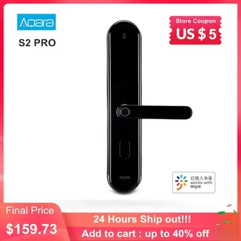 

Aqara S2 Pro Smart Intelligent Door Lock Password Fingerprint Key Unlock APP Real-Time Monitor Privacy Lock Home Device