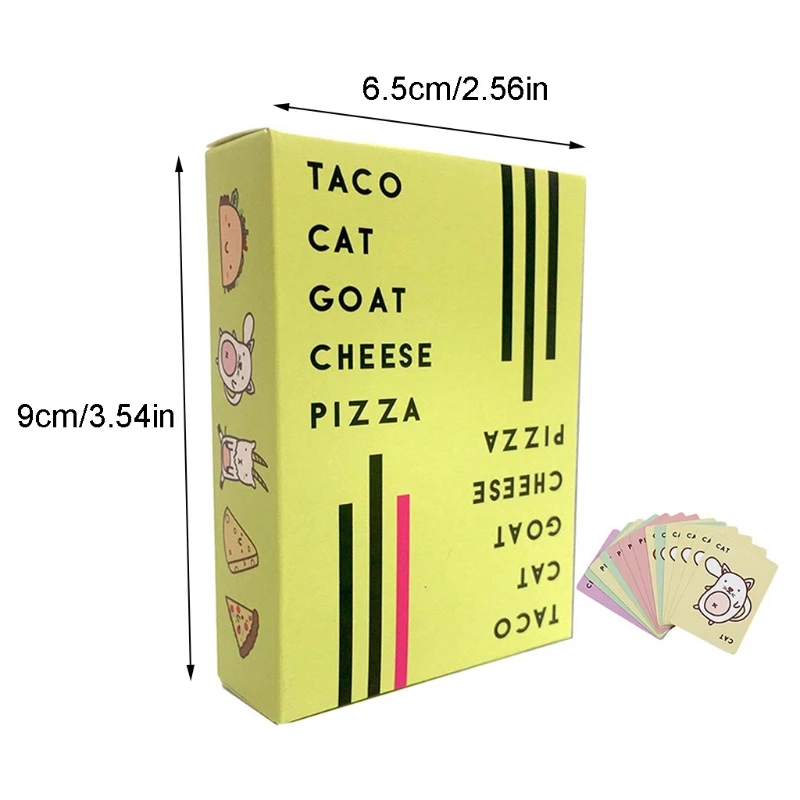 Английская карточная игра Taco Cat Goat Cheese Pizza вечерние настольные игры для всей