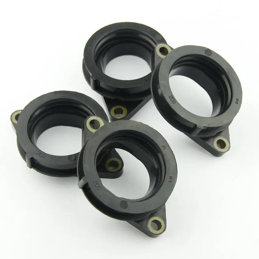 

4pcs 2C0-13586-00 2C0-13596-00 Carburetor Interface Manifold Intake Glue for Yamaha YZF-R6 YZF600 R6 RaceBase 2006-2011/2016