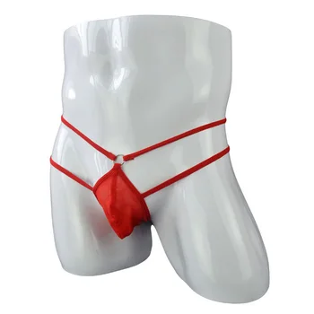 

Men G-Strings Sexy Low Rise Thong Underpants Male Solid Color T-back Jock Straps Briefs Breathable Underwear