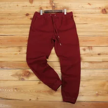 Мужские брюки-карго, рабочие брюки, брюки из хлопка, мужские эластичные брюки с эластичной резинкой на талии