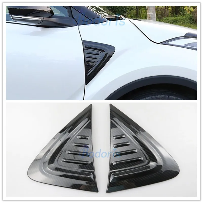 Для Toyota C HR CHR 2016 2017 2018 углеродное волокно цветное боковое крыло бампер Защита