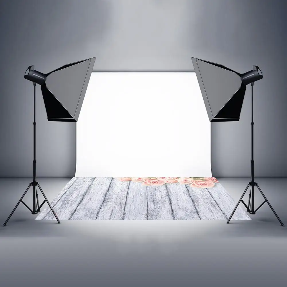 Фотостудия деревянный пол печать фоны романтическая Цветочная Фотография