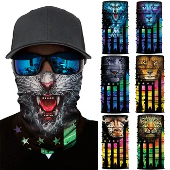 

Bike Half Face Mask Animal Breathable Anti-uv Windproof Cycling Face Mask Neck Bicycle Snowboard Ski Balaclava Mask #T5P