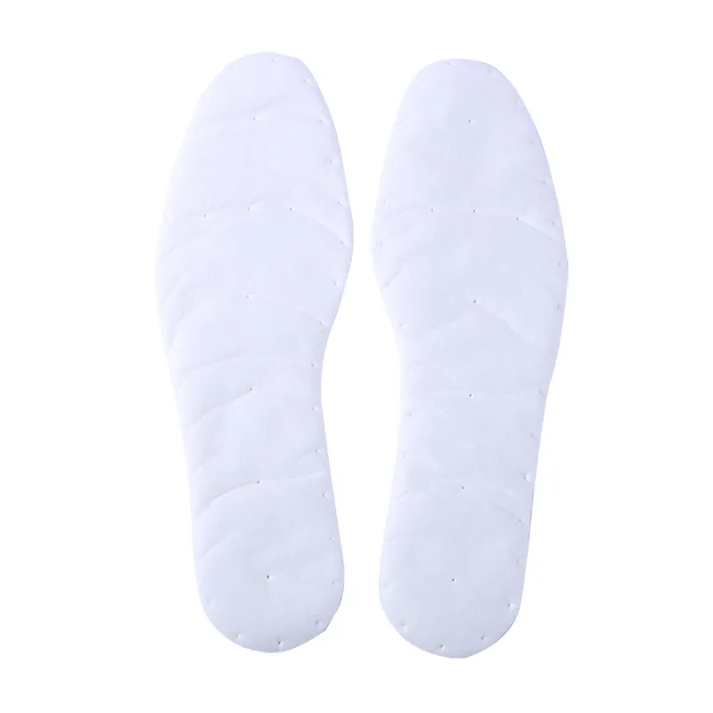 

1 pair insoles disposable home insole super soft padded cotton military training must-have breathable sweat deodorant insoles