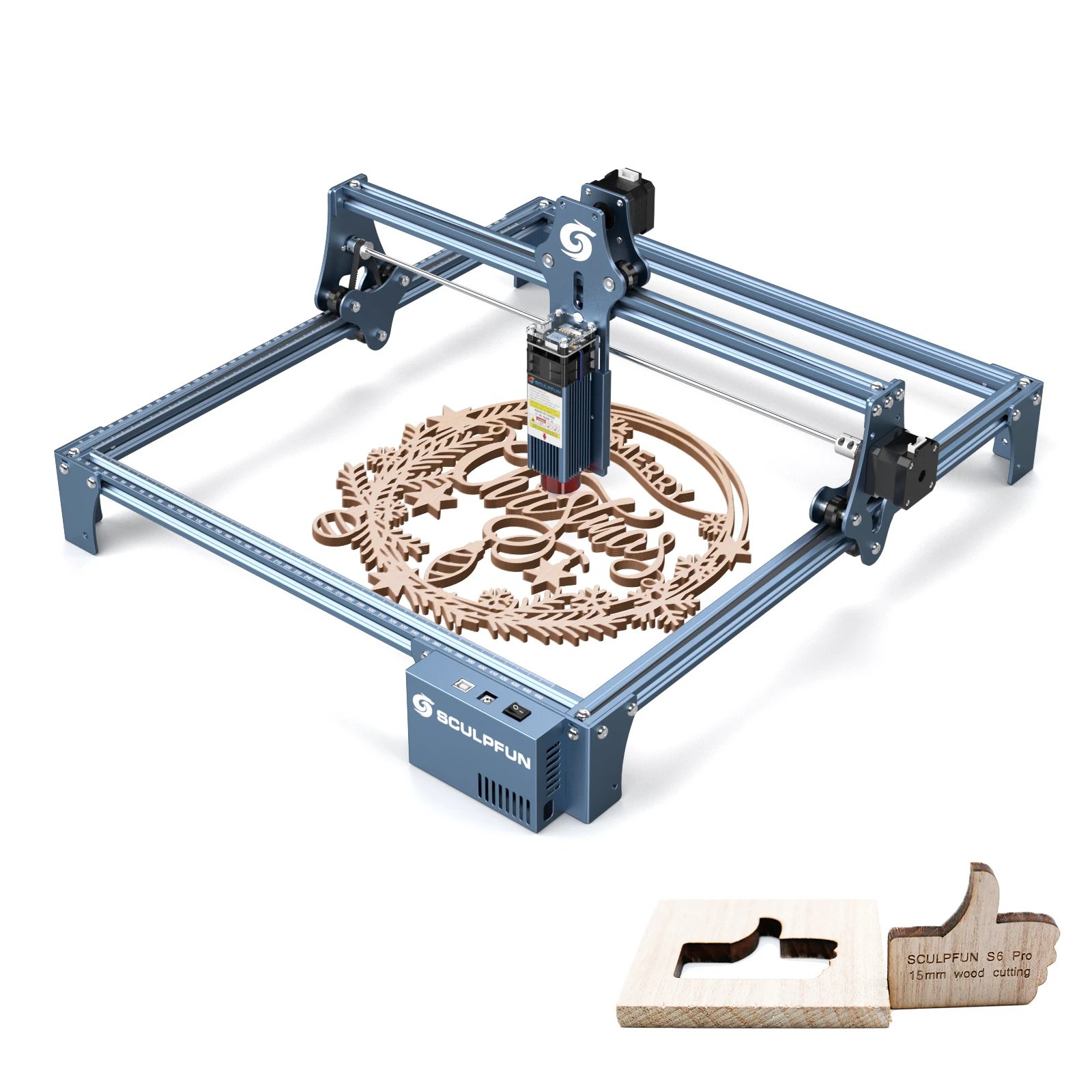 SCULPFUN S9 90W CO2 effect laser engraving machine High-precision wood acrylic engraver cutter 410x420mm Area | Компьютеры и офис