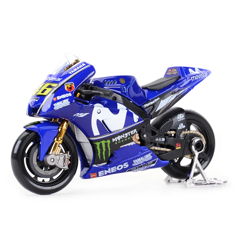 

Maisto 1:18 2018 GP Racing Yamaha YZR M1 Factory Racing Team 46# 25# Die Cast Vehicles Collectible Motorcycle Model Toys