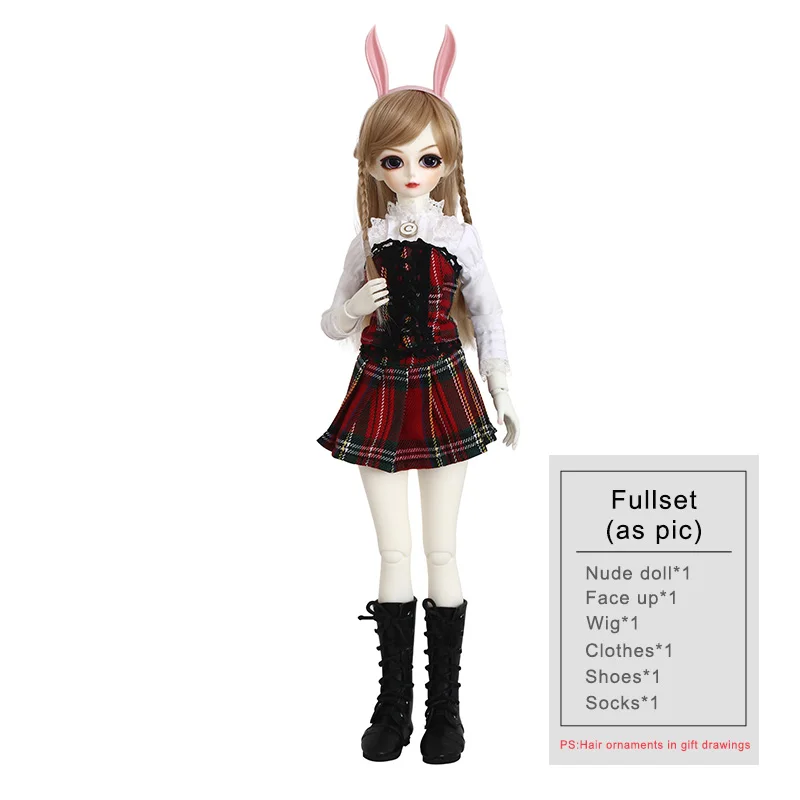 Fairyland Minifee Soo 1/4 MSD BJD кукла девушка тело с купальником Игрушки для девочек подарок - Цвет: Fullset as  Pic