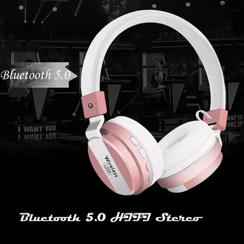 

Wireless Headset Bluetooth 4.2 Stereo OverEar Foldable Headphones Built-in Mic For moblle phone and ipad