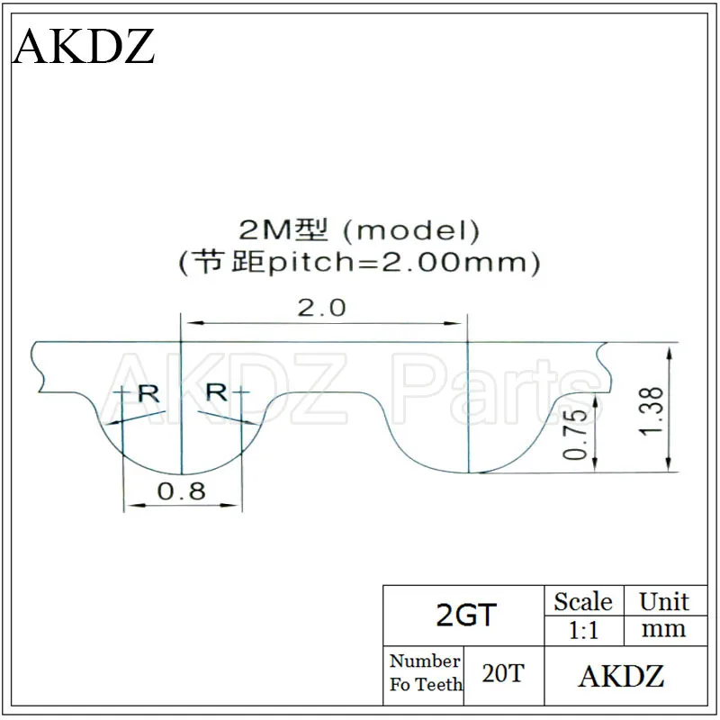 2MGT 2M 2GT Synchron zahnriemen Pitch länge 150 breite 6mm/9mm Zähne 75 Gummi geschlossen