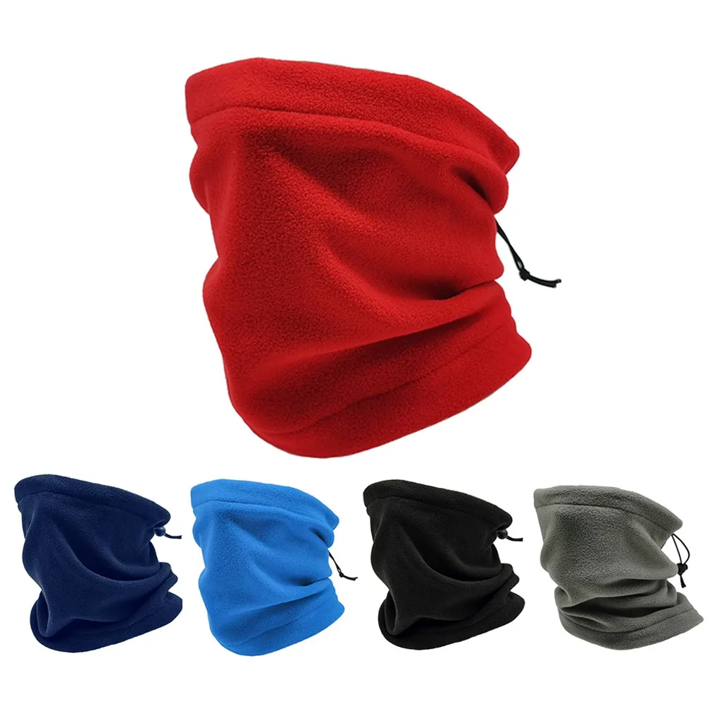 Fleece Neck Buff Male Bandana Winter Windproof Scarves Soft Cycling Hiking Half Mask Neck Warmer Gaiter Snowboard Bandana Ski