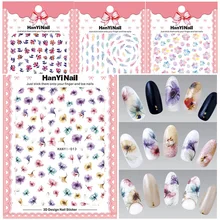 HanYi11-15 ультра-тонкая наклейка для ногтей пятицветная лепесток перо Smudge Stick маникюрный набор в японском стиле маникюрная фурнитура