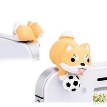 2 шт./компл. kawaii высокое качество такса Niconico собака 3,5 мм Пылезащитная заглушка для сотового телефона в разъем наушников в виде милого героя аниме колпачок для наушников