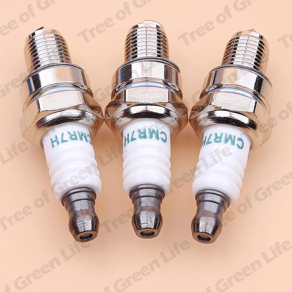 Spark Plug For Stihl Honda Robin Mitsubishi Makita 4 Stroke Trimmer Brushcutter Blower Engine CMR7H 3pcs/lot brush cutter engine gasoline engine