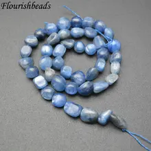 8~ 10 мм натуральный синий кунцит гладкий камень овальной формы Самородок Свободные бусины ювелирных изделий поставки 1 прядь