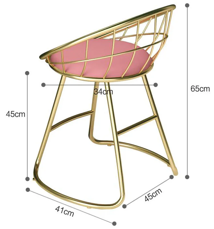 Современный минималистичный стул для макияжа туалетный столик стул для одевания гостиной спальни мягкая спинка заднего сиденья стул Досуг стул