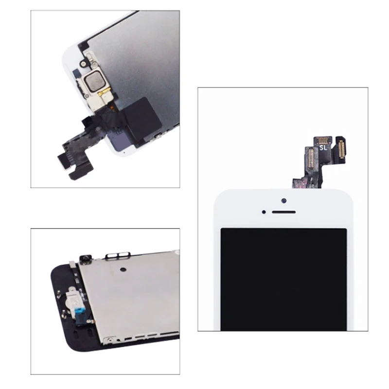 Полный комплект для iPhone 5 5S 5C ЖК-экран полная сборка Дисплей сенсорный дигитайзер Замена Фронтальная камера домашняя кнопка установлена