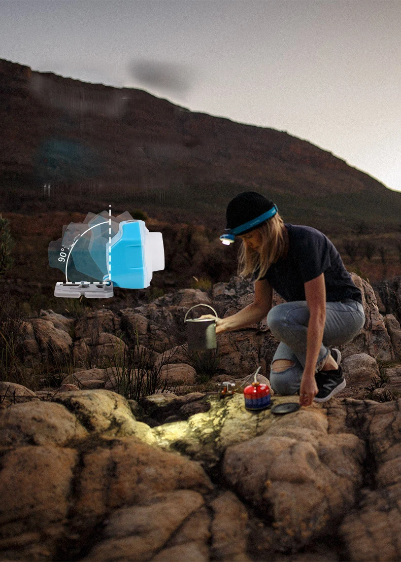 Naturehike outdoor LED headlamp fishing headlight 7-90 hours 4 modes tent lamp Torch flashlight camping lantern accessory