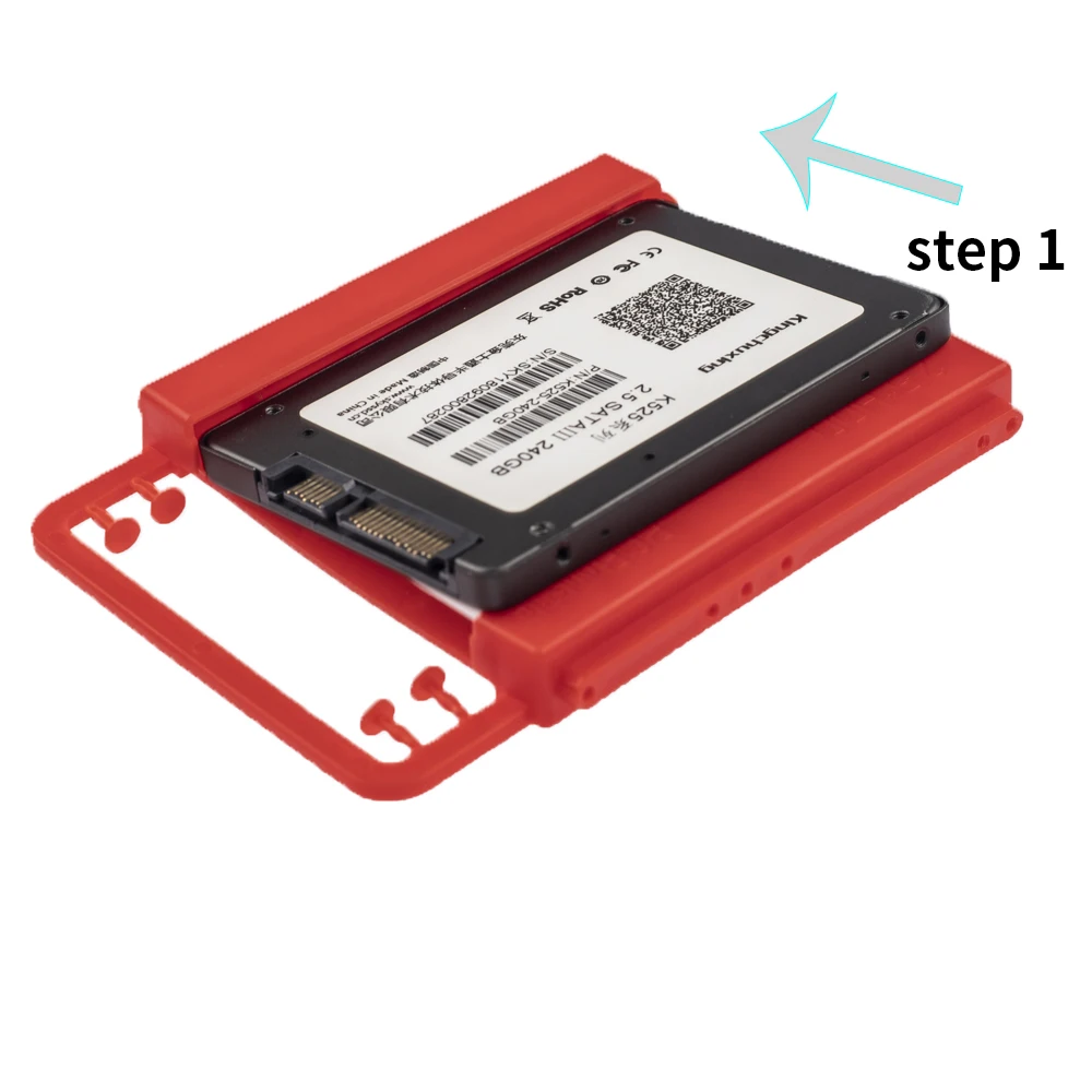 2,5 до 3,5 дюймов SSD HHD крепление рукоятки пластиковый адаптер кронштейн держатель жесткого диска чехол для настольного адаптер для ssd на ноутбук ПК Kingchuxing