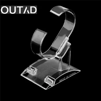 

OUTAD Clear Acrylic Watch Display Holder Stand Rack Showcase Tool Transparent Wristwatch Lightweight Stand Case