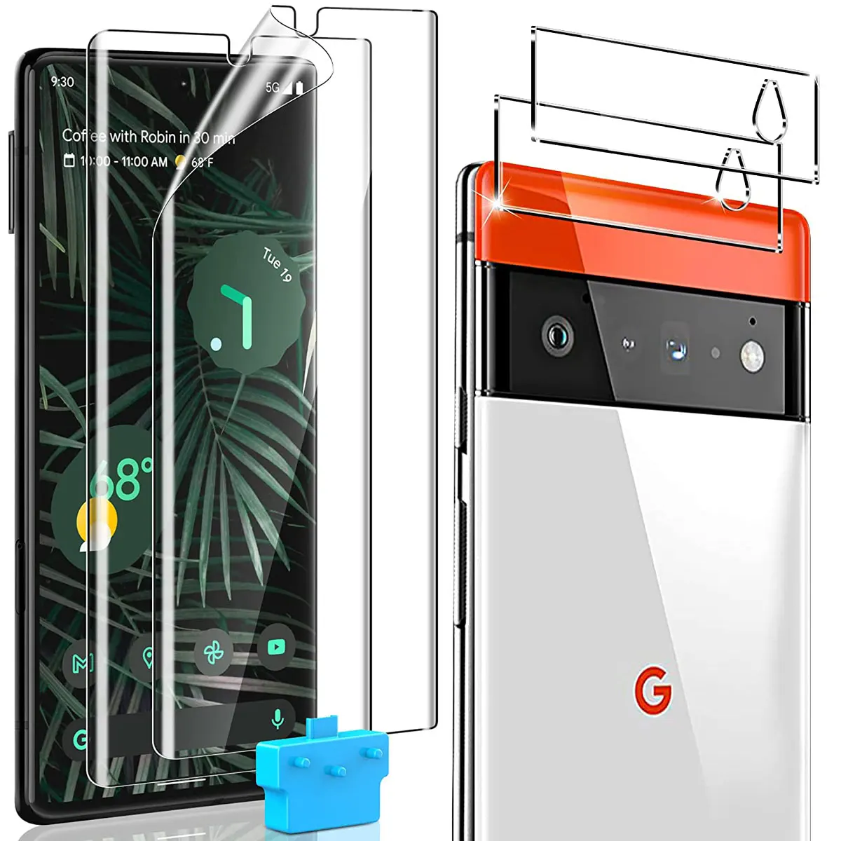 [2+2 Pack] for Google Pixel 6 Pro Pixel6 Flexible TPU Screen Protector