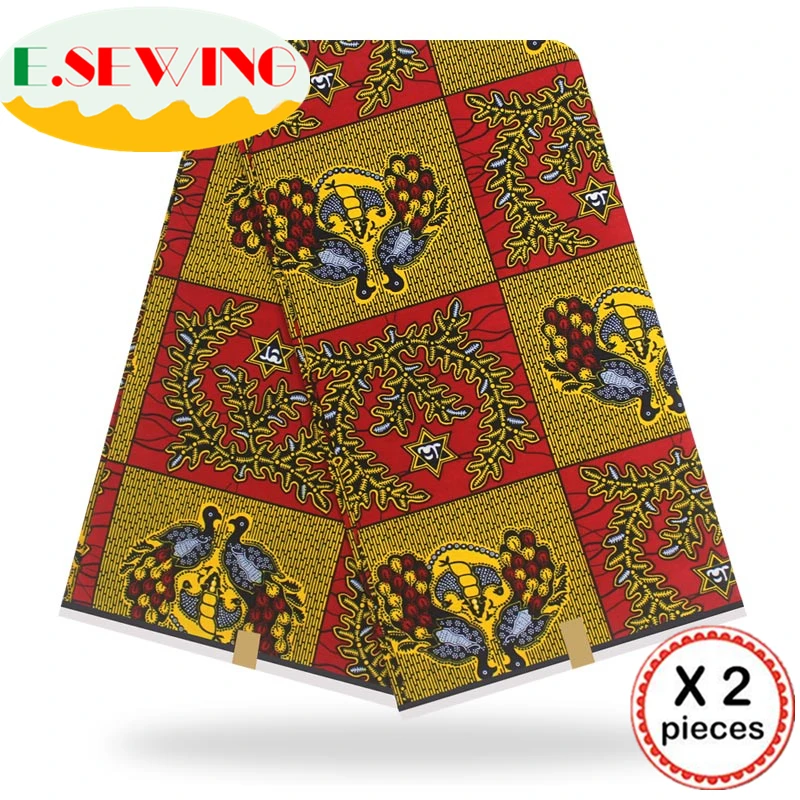 Анкара африканская восковая печатная ткань 12 ярдов Хлопок Воск Гана воск нигерийский стиль для шитья африканские платья одежда 111817