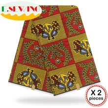 Анкара африканская восковая печатная ткань 12 ярдов Хлопок Воск Гана воск нигерийский стиль для шитья африканские платья одежда 111817