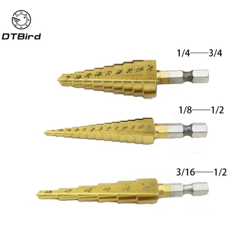 

3pcs Metal Drilling HSS Drill Bits 3pcs High Speed Steel Drill Bits for Metal Power Tool Set Hole Cutter Tool Kit Metalworking