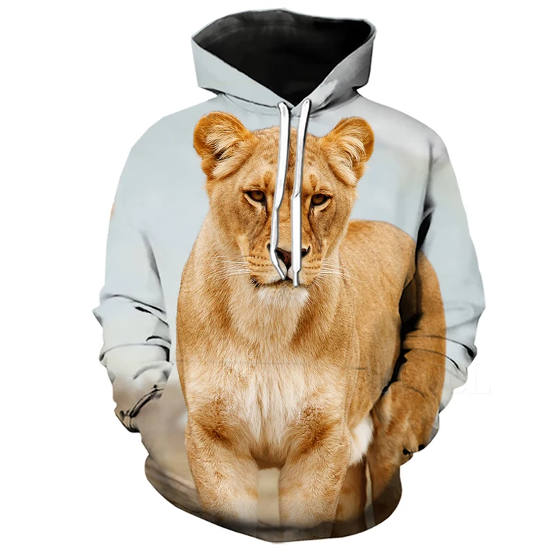 Lion Hoodies 5 Толстовки со львом больших размеров с принтом животных толстовки для мужчин/женщин Повседневный пуловер с капюшоном спортивный костюм куртка топы худи poleron hombre - Цвет: Lion Hoodies 5