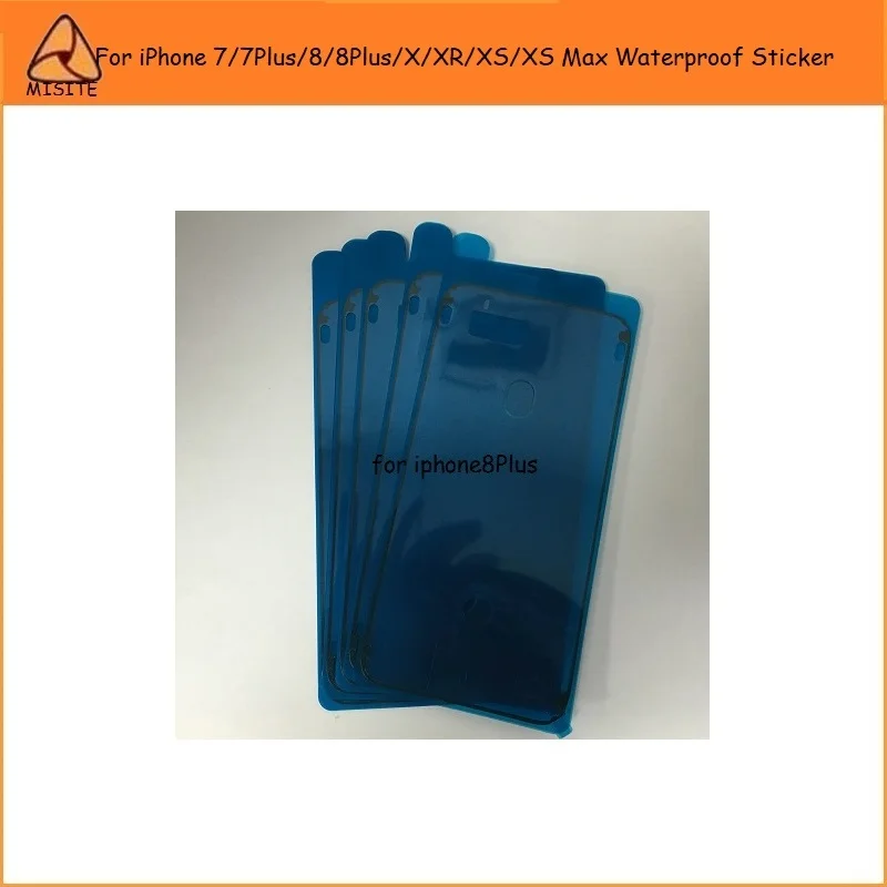 50 шт./лот, водостойкая наклейка для iPhone 11Pro Max 7 7Plus 8 8Plus X XR XS Max XSM 7G 8G, ЖК-экран, 3M, клейкая лента