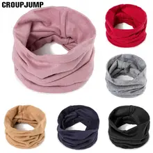 Детский зимний шарф для маленьких детей, однотонные От 2 до 14 лет шарфы с героями мультфильмов для мальчиков и девочек, детский нагрудник с круглым вырезом, волшебный шейный платок