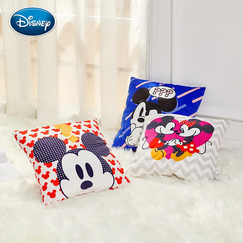 Disney с Микки-Маусом с героями комиксов Марвел, узор 40 х 40 см мультфильм Подушка диванная подушка офисная Подушка спинка кровати Автомобильная подушка под поясницу