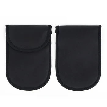 

2020 Hot Sale Anti-theft RFID Signal Blocking Faraday Keyless Entry Car Key Pouch Case Bag Polyurethane Leather