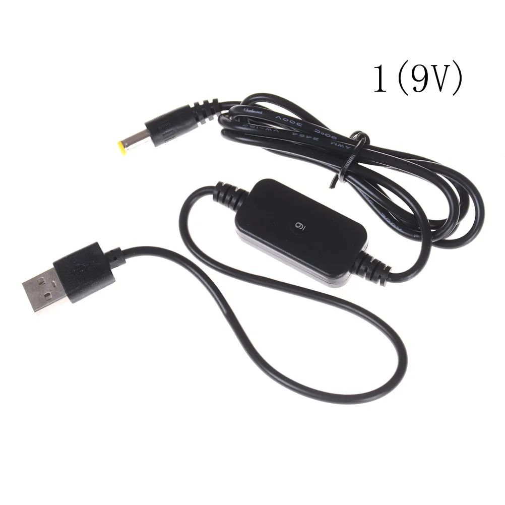 5.5*2.1mm 1X DC-DC Converter Cable USB A Type Male Connector 5V to 9V/12V DC Jack Step-up Power Module Cable String