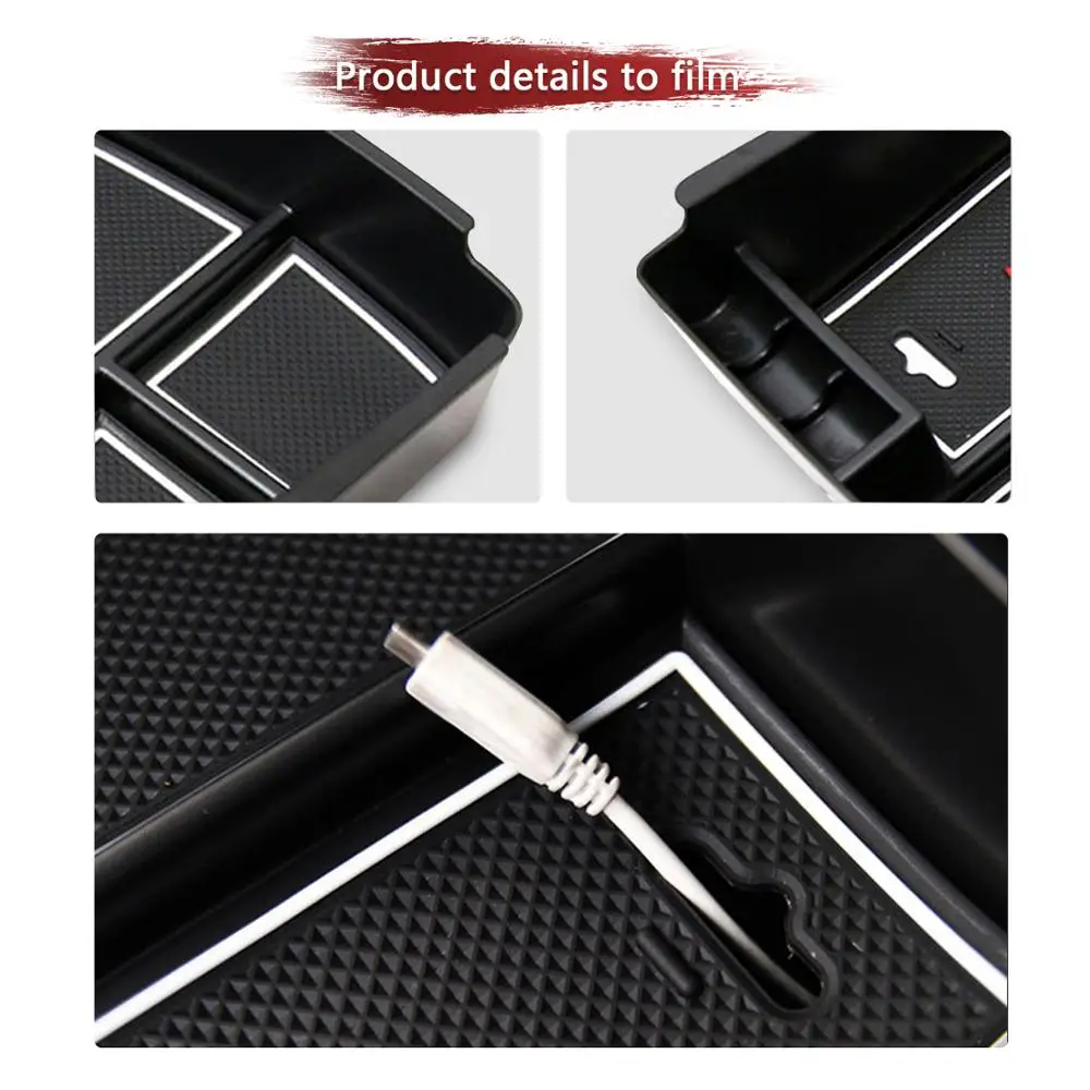 LFOTPP Car Central Control Armrest Box For Kia Sorento,Auto Interior Coin Storage Stowing Tidying Accessories